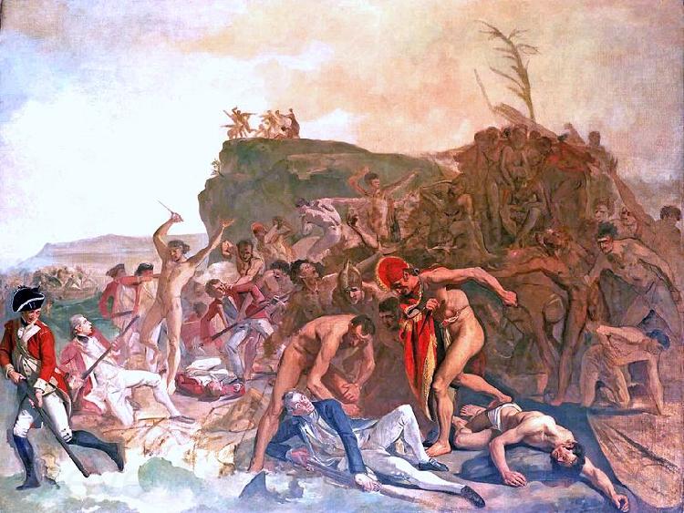 Johann Zoffany Death of Captain Cook France oil painting art